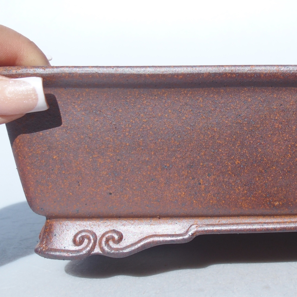 Schale 21 x 17 x 7 cm braun