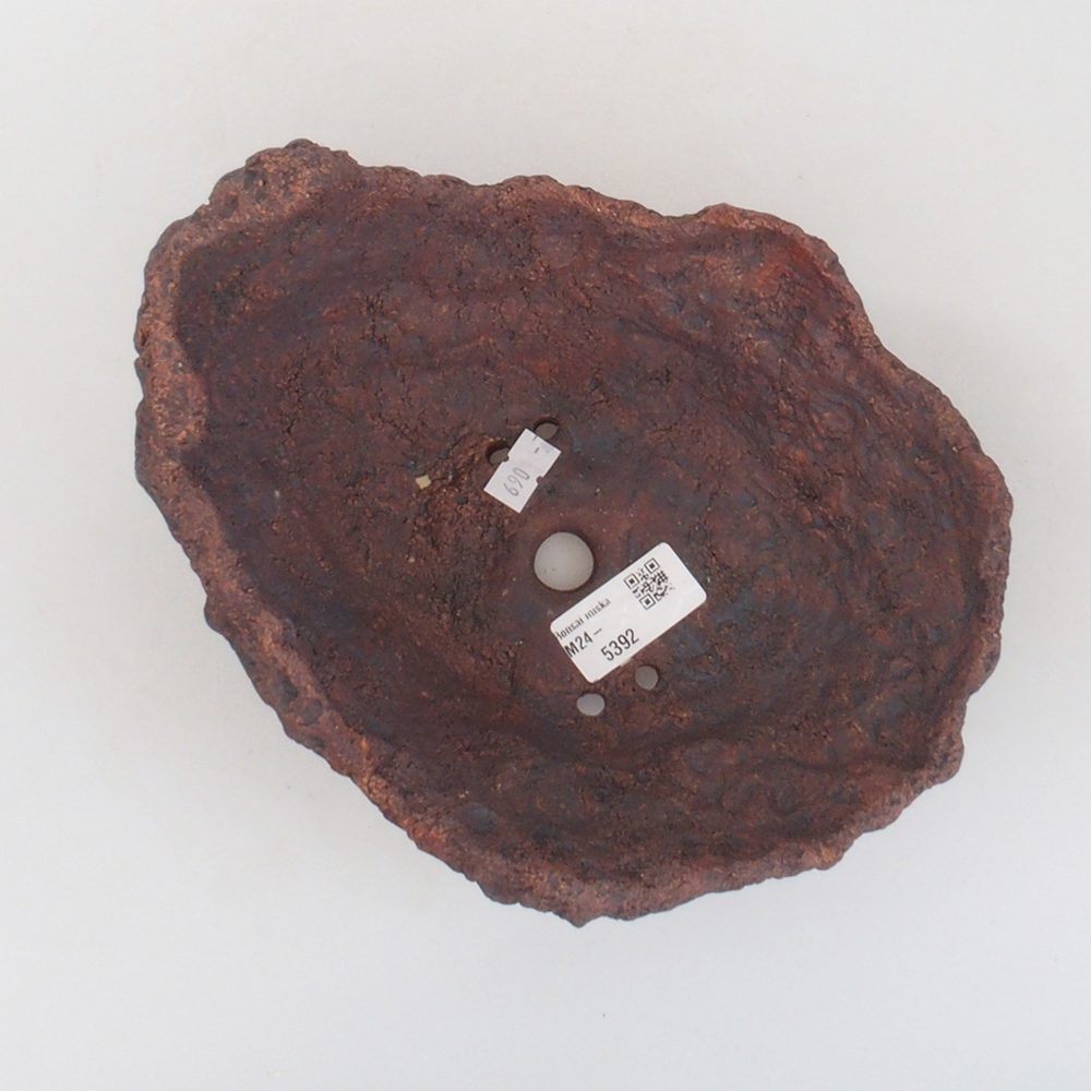 Keramikschale 18 x 15 x 18 cm, braun Farbe
