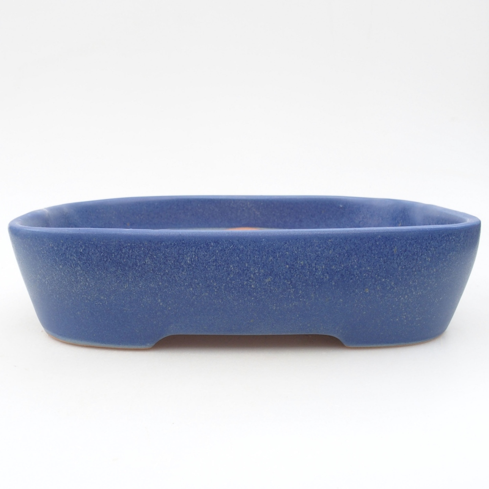 Keramik-Bonsaischale 23 x 17,5 x 5,5 cm, Farbe blau