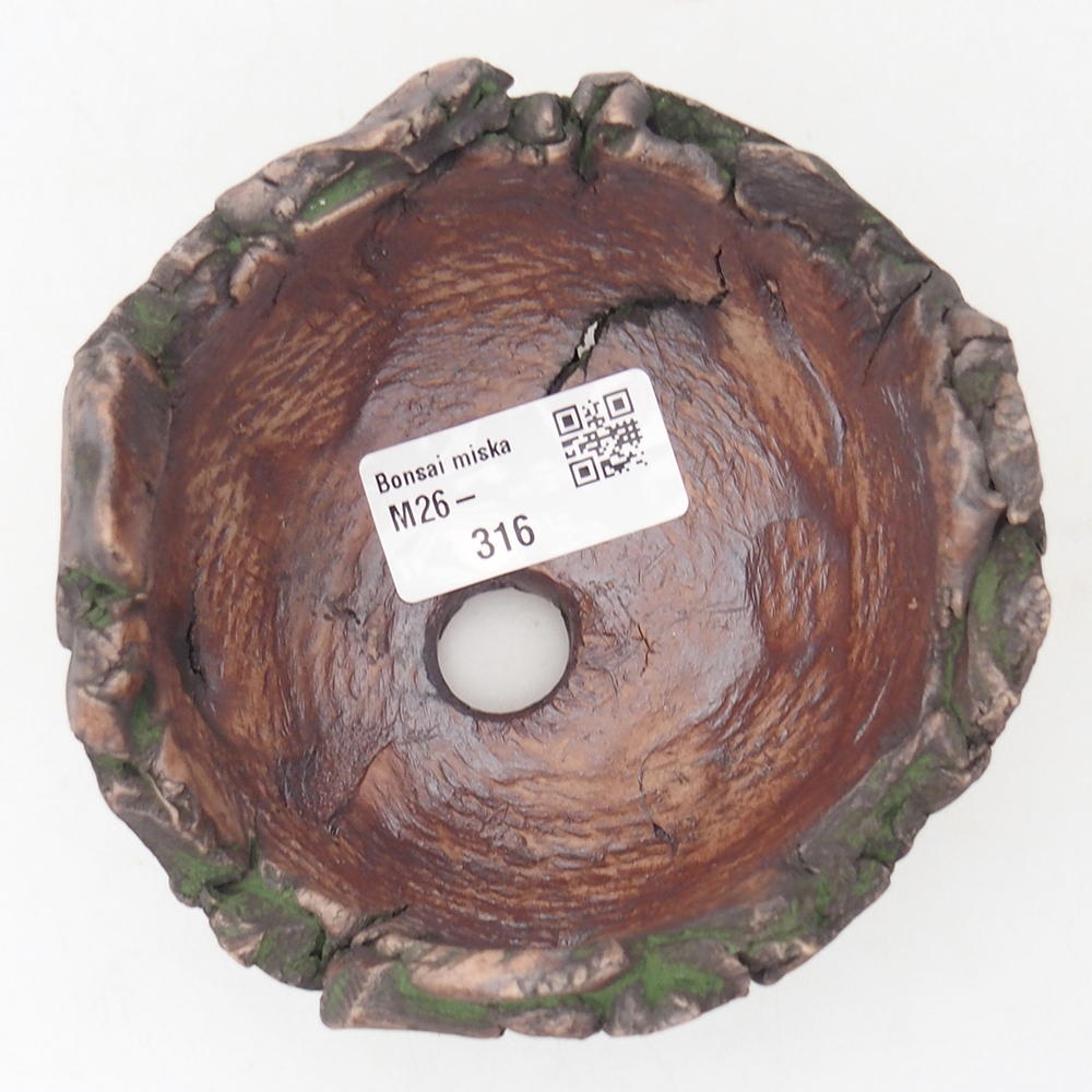 Keramikschale 10,5 x 10,5 x 8 cm , Farbe grün