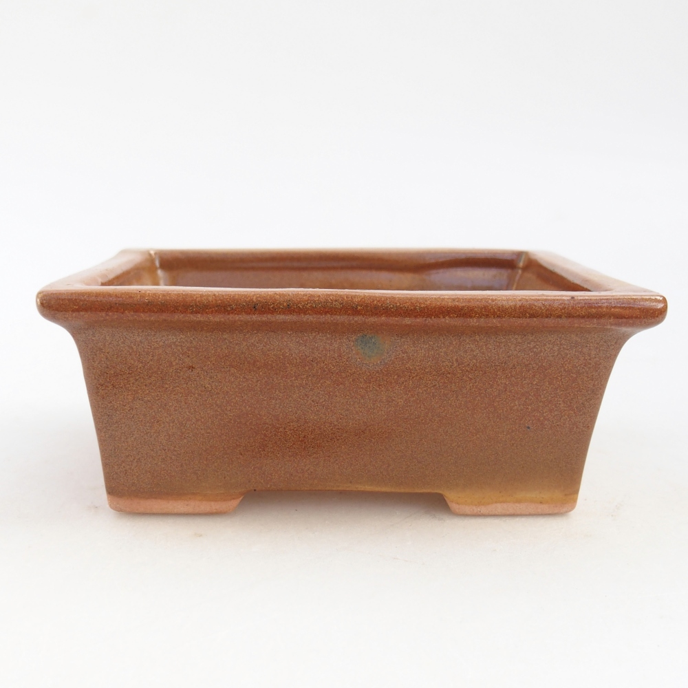 Bonsaischale aus Keramik 11,5 x 9 x 4,5 cm, braun