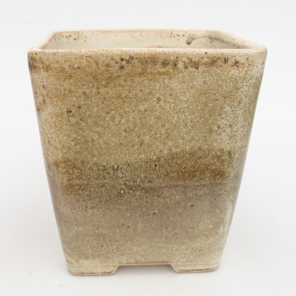 Bonsaischale aus Keramik 13,5 x 13,5 x 15 cm, grün