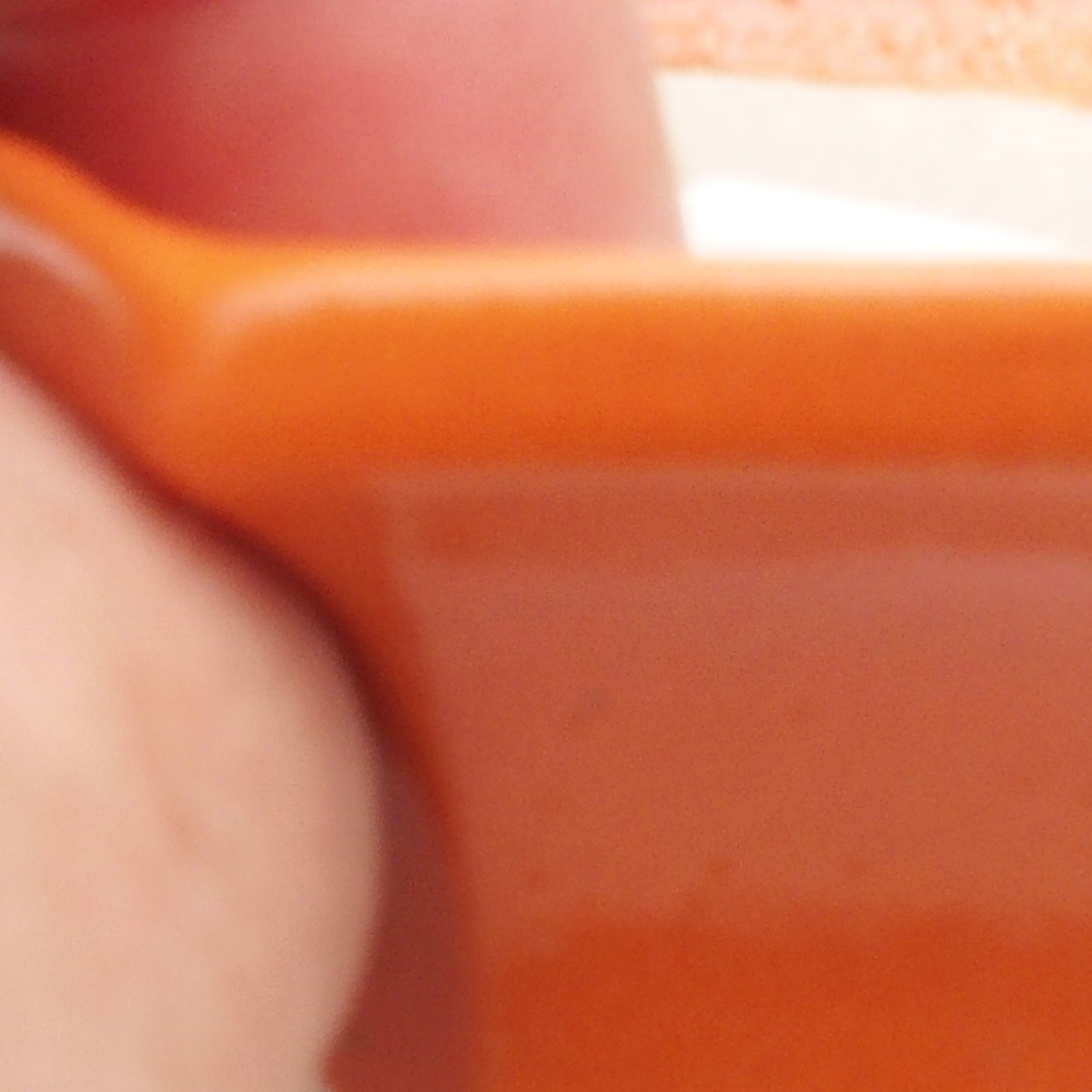 Mini aus Keramik, 5 x 4,5 x 2,5 cm, orange