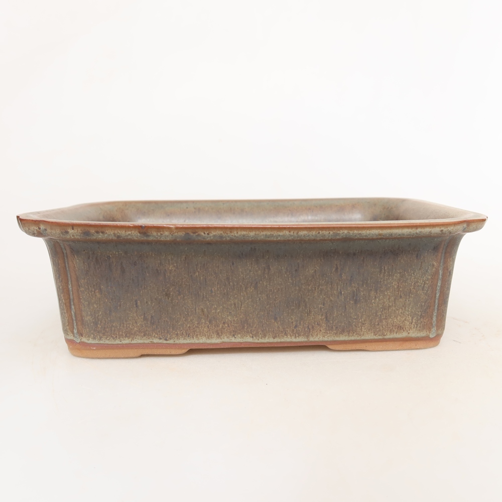 Keramikschale  20 x 15,5 x 5,5 cm, Farbe: braun