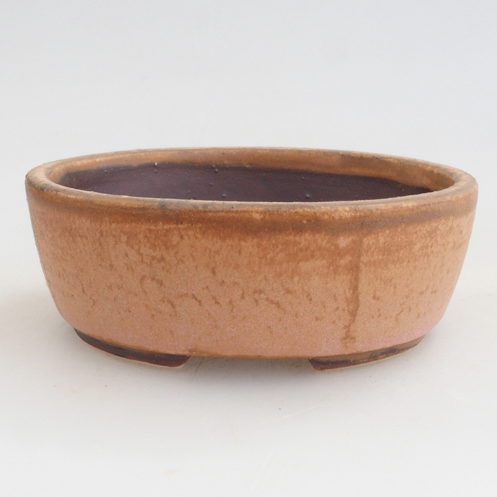 Bonsaischale aus Keramik 9,5 x 8 x 3 cm, Farbe rosa