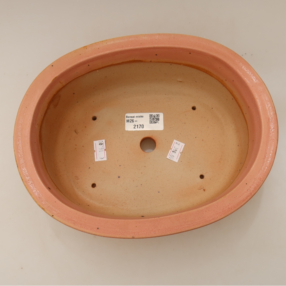 Keramik-Bonsai-Schale 23 x 19 x 8 cm, Farbe: Rosa