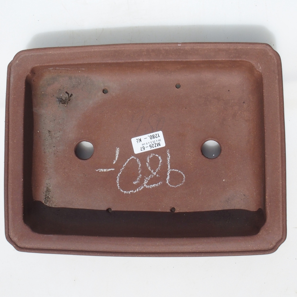 Bonsaischale 34 x 25,5 x 6 cm - braun