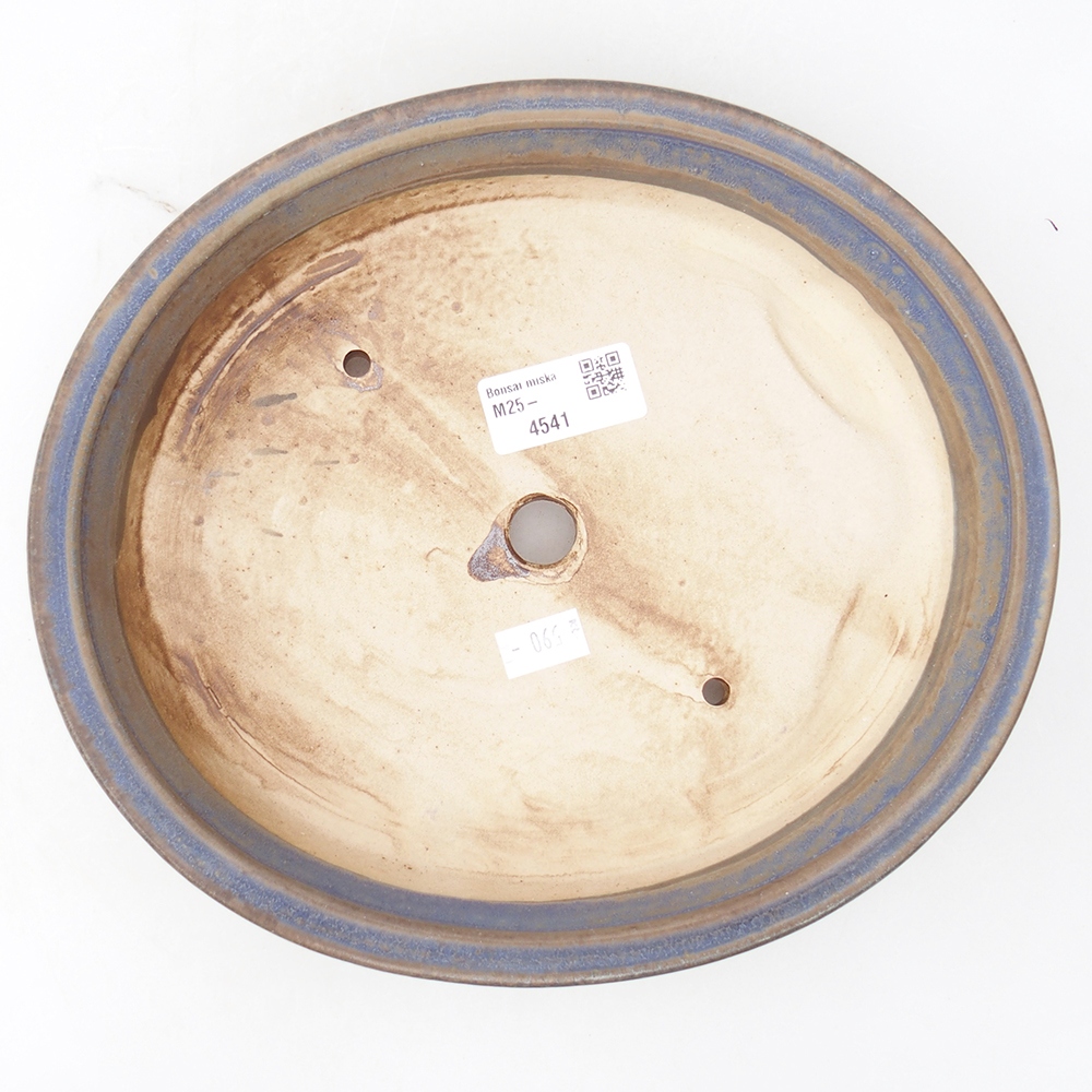Keramik-Bonsaischale 23,5 x 21 x 5 cm, Farbe blau