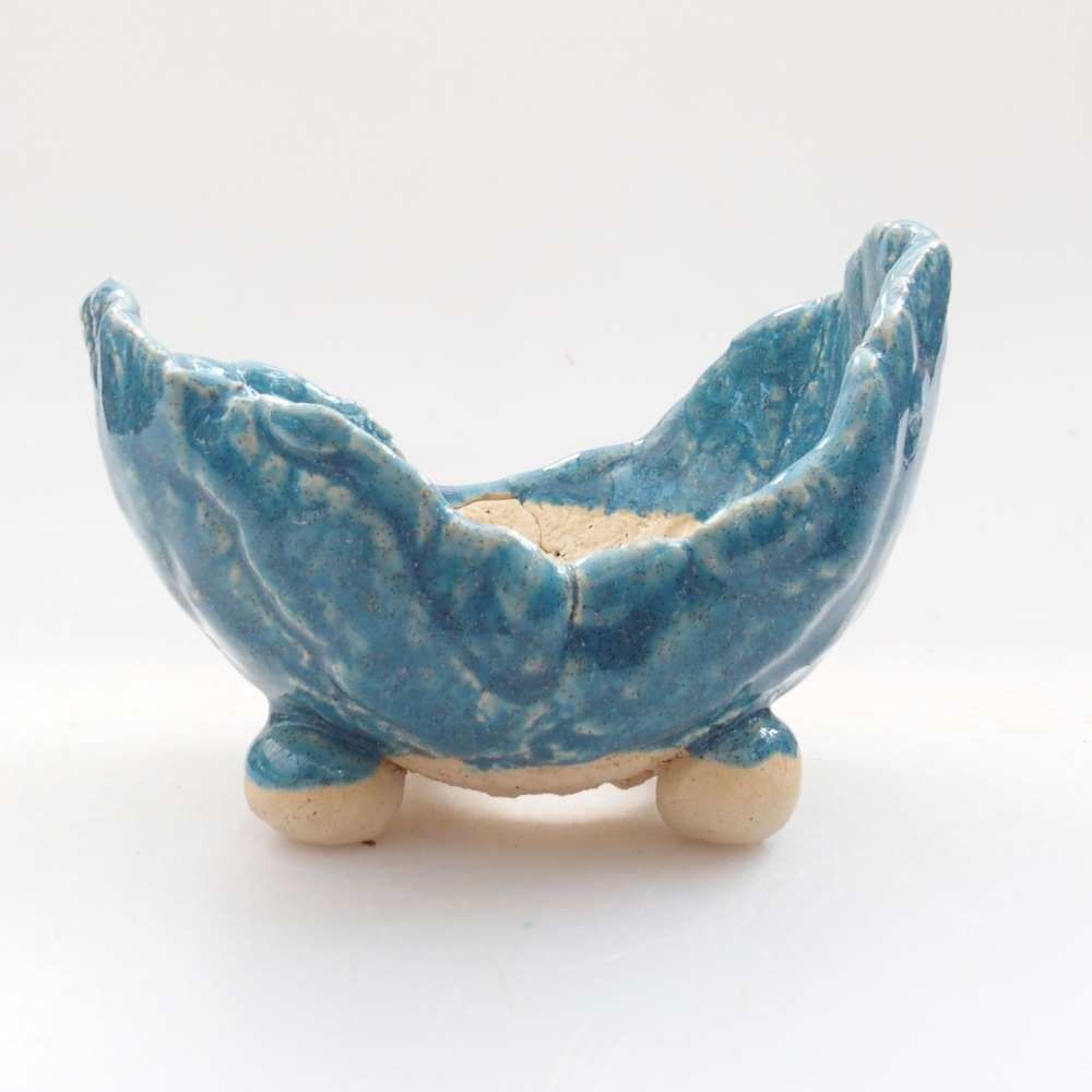 Keramikschale 8 x 7 x 5,5 cm, Farbe blau