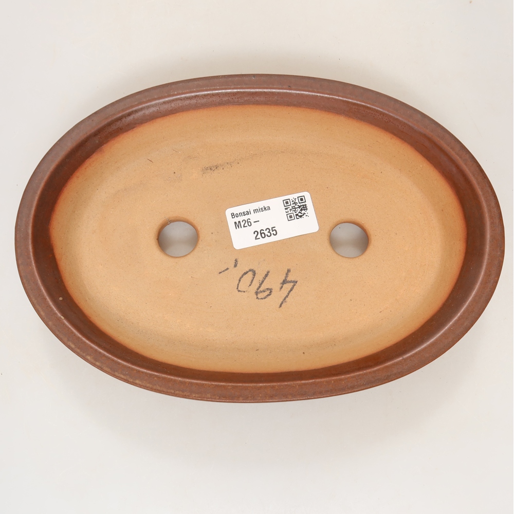 Keramikschale  21 x 15 x 4 cm, Farbe: Braun