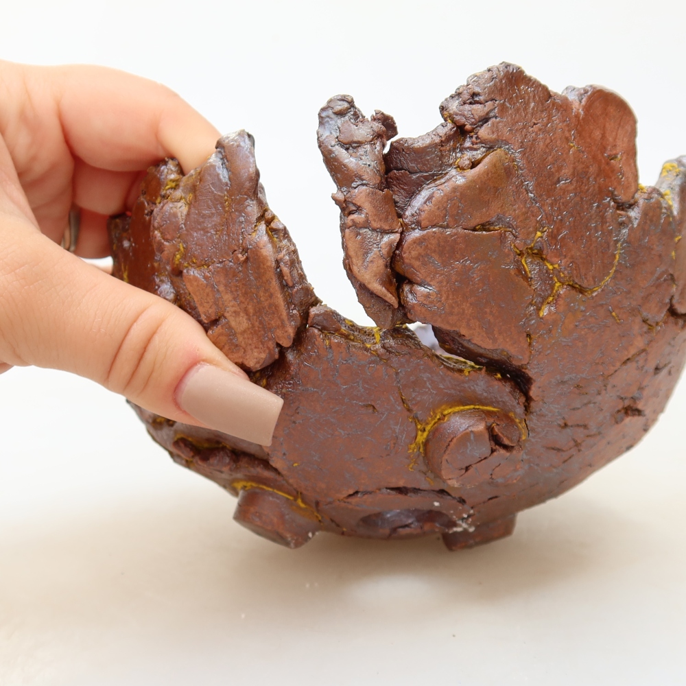 Keramikschale 14 x 14 x 8,5 cm, Farbe: Gelb