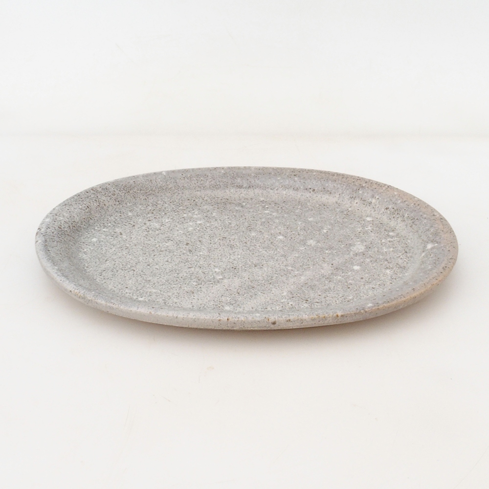 Bonsaischale oval S – 20 x 16,5 x 1,5 cm – beige