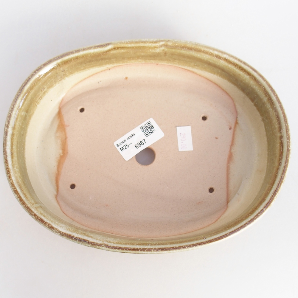 Bonsaischale aus Keramik 22 x 17 x 5 cm, grün