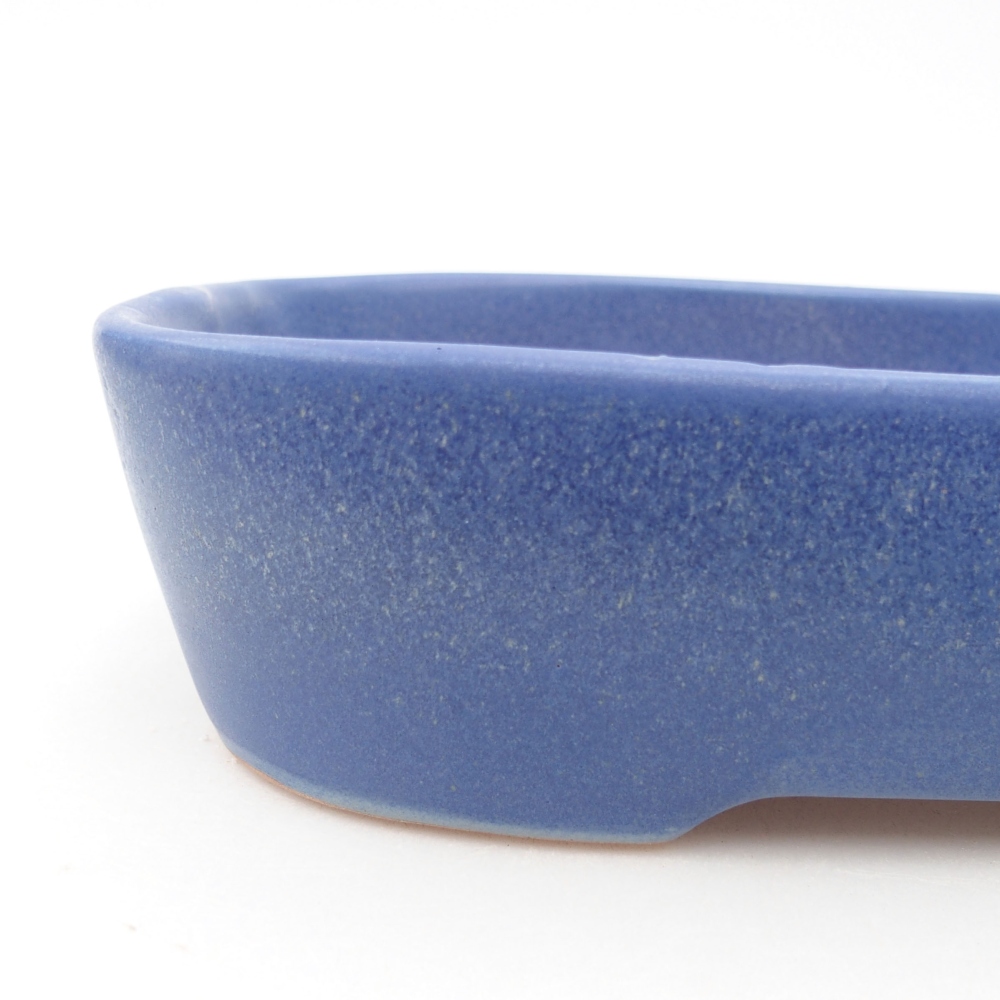 Keramik-Bonsaischale 23 x 17,5 x 5,5 cm, Farbe blau