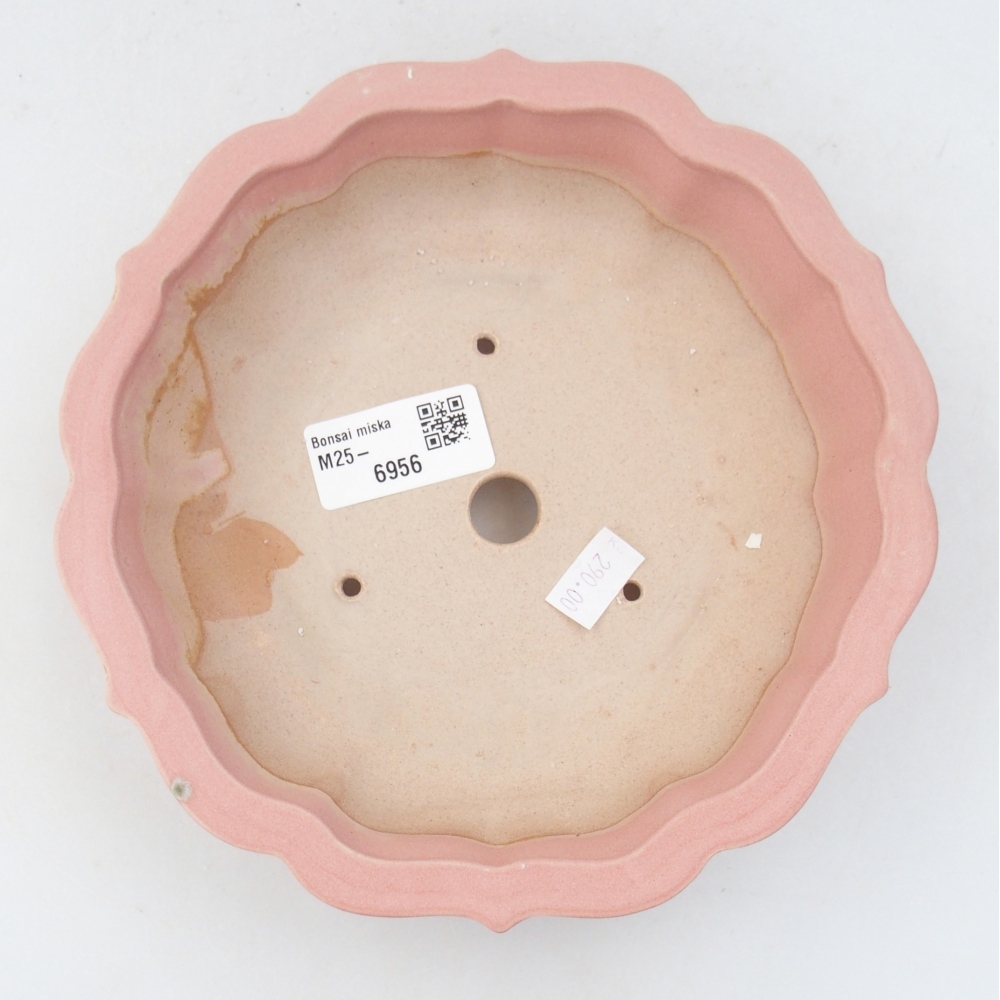 Bonsaischale aus Keramik 19 x 19 x 5 cm, rosa