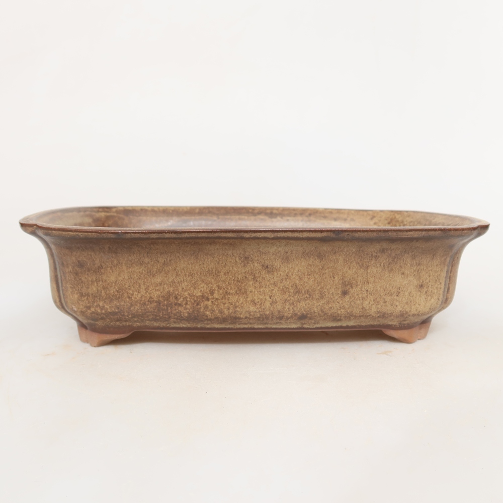 Keramikschale  24 x 17 x 6 cm, Farbe: braun