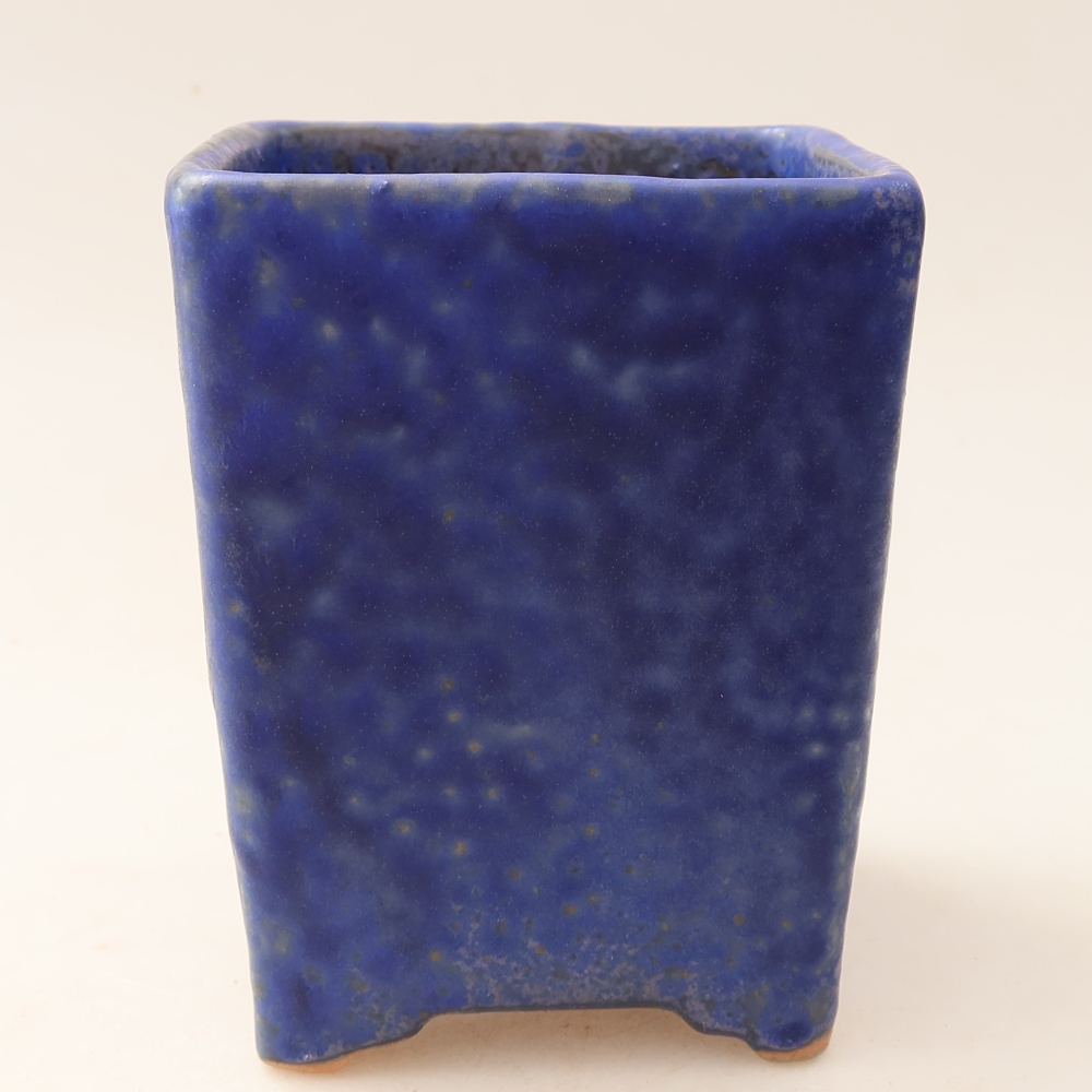Keramik-Bonsai-Schale 9 x 9 x 11,5 cm, Farbe: Blau