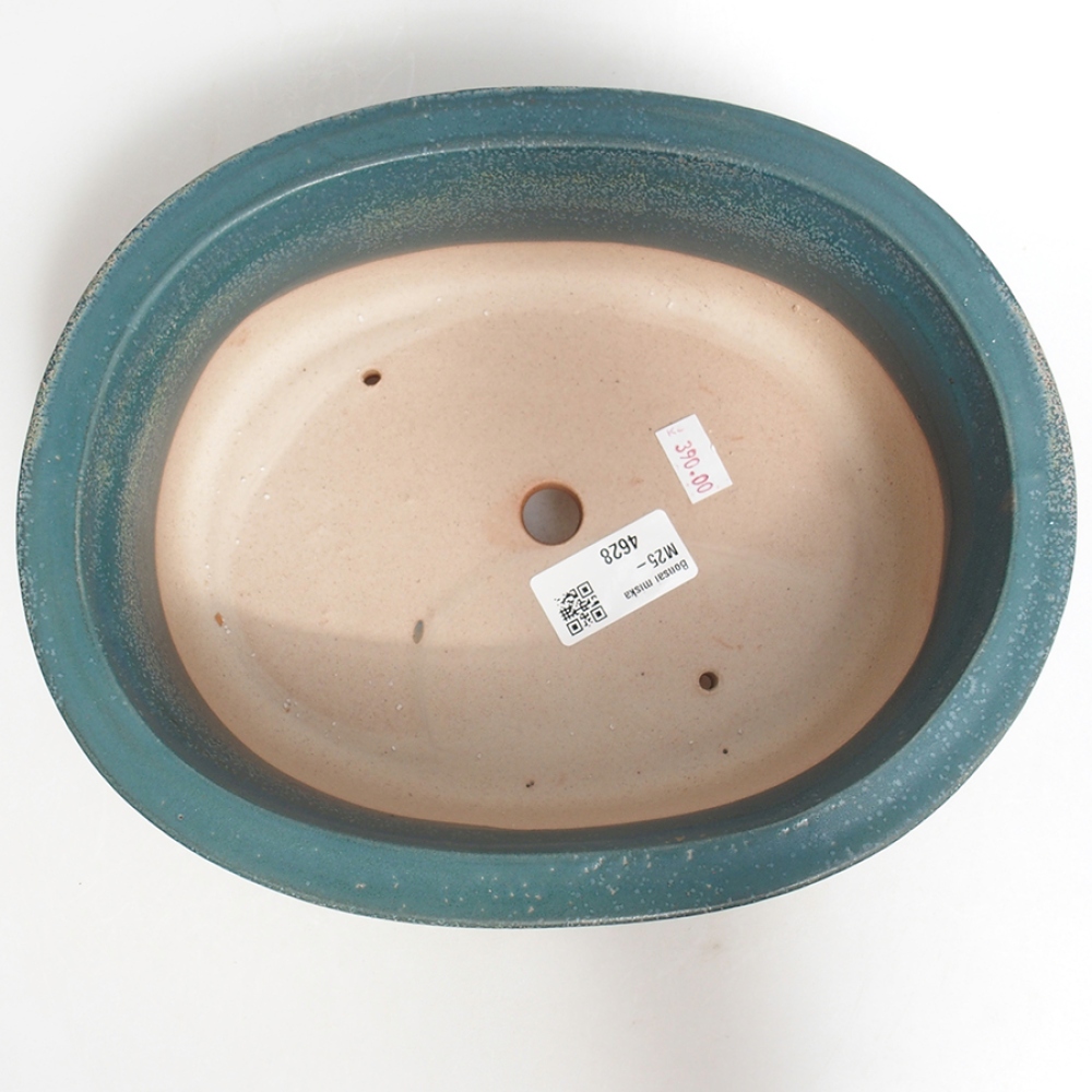 Keramik-Bonsaischale 23,5 x 19 x 7,5 cm, Farbe blau