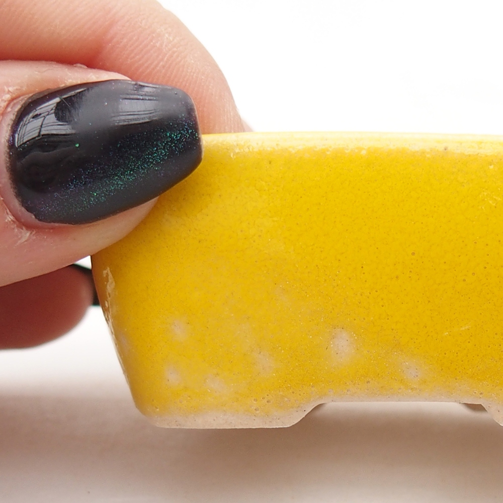 Mini-Bonsaischale 6 x 5 x 2,5 cm, gelb