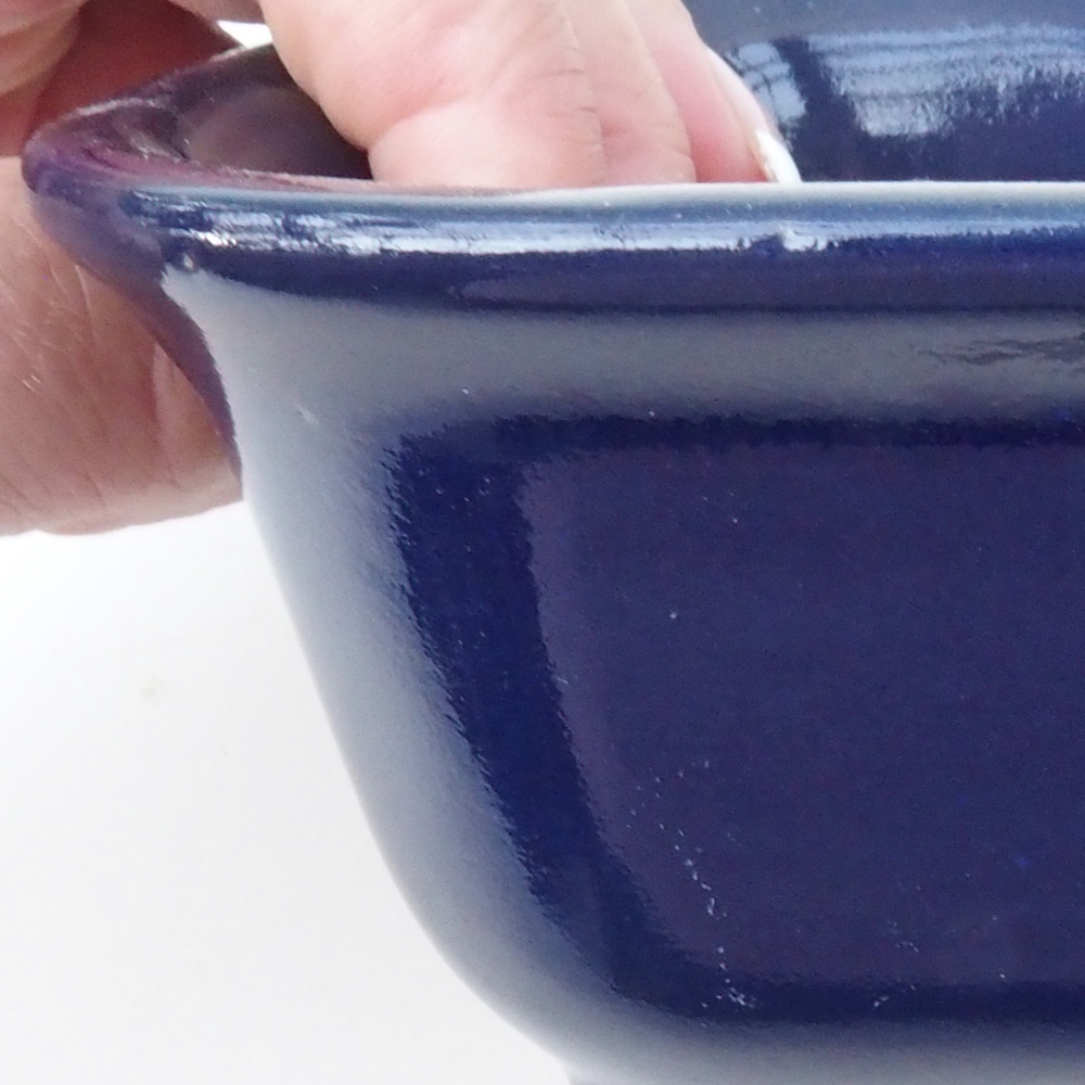 Bonsai-Schale H38 - 12 x 10 x 5,5 cm - blau