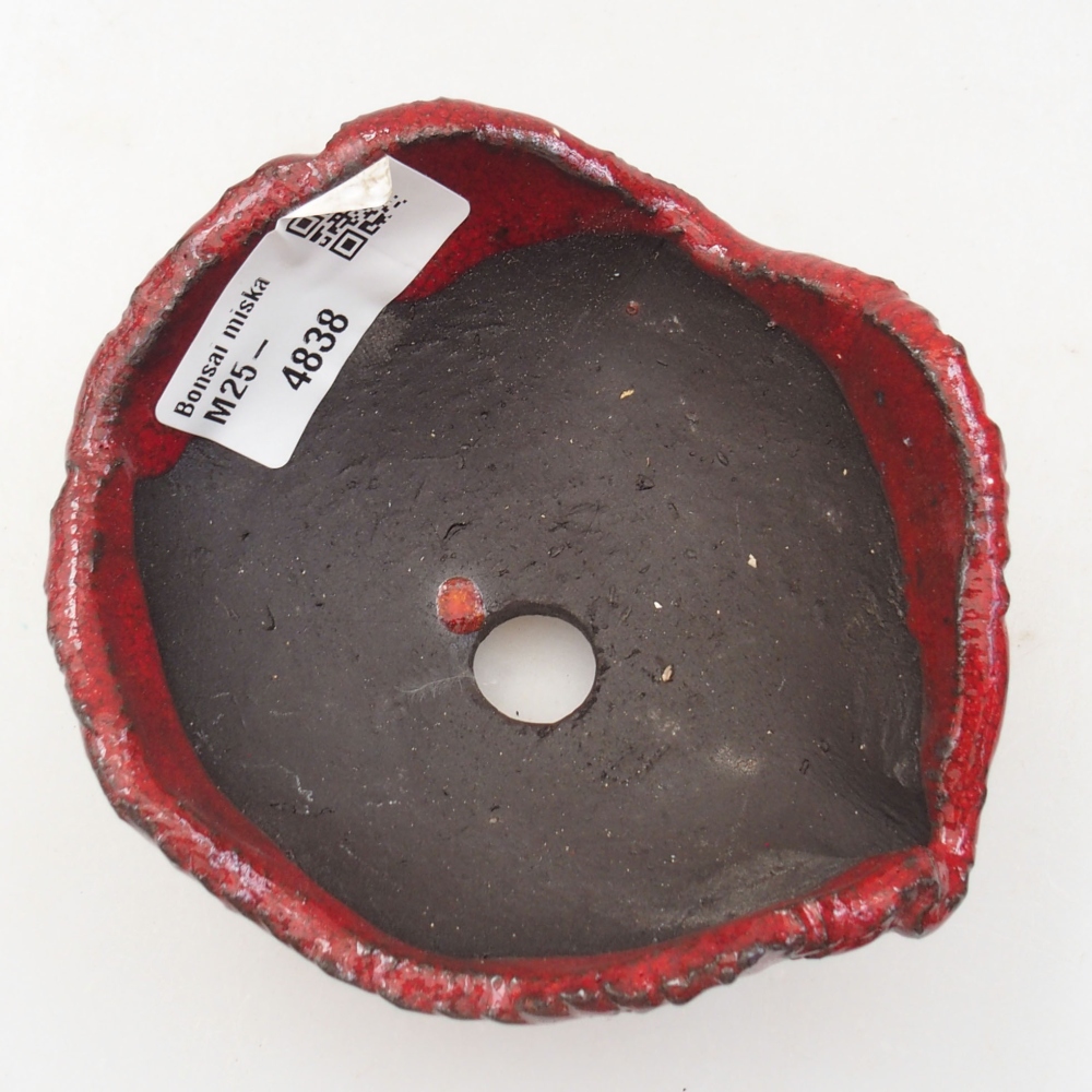 Keramikschale 9 x 8 x 5 cm, Farbe rot