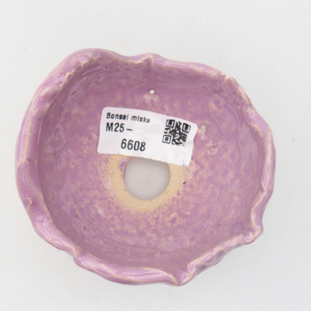 Keramikschale 8,5 x 8 x 6,5 cm , Farbe lila