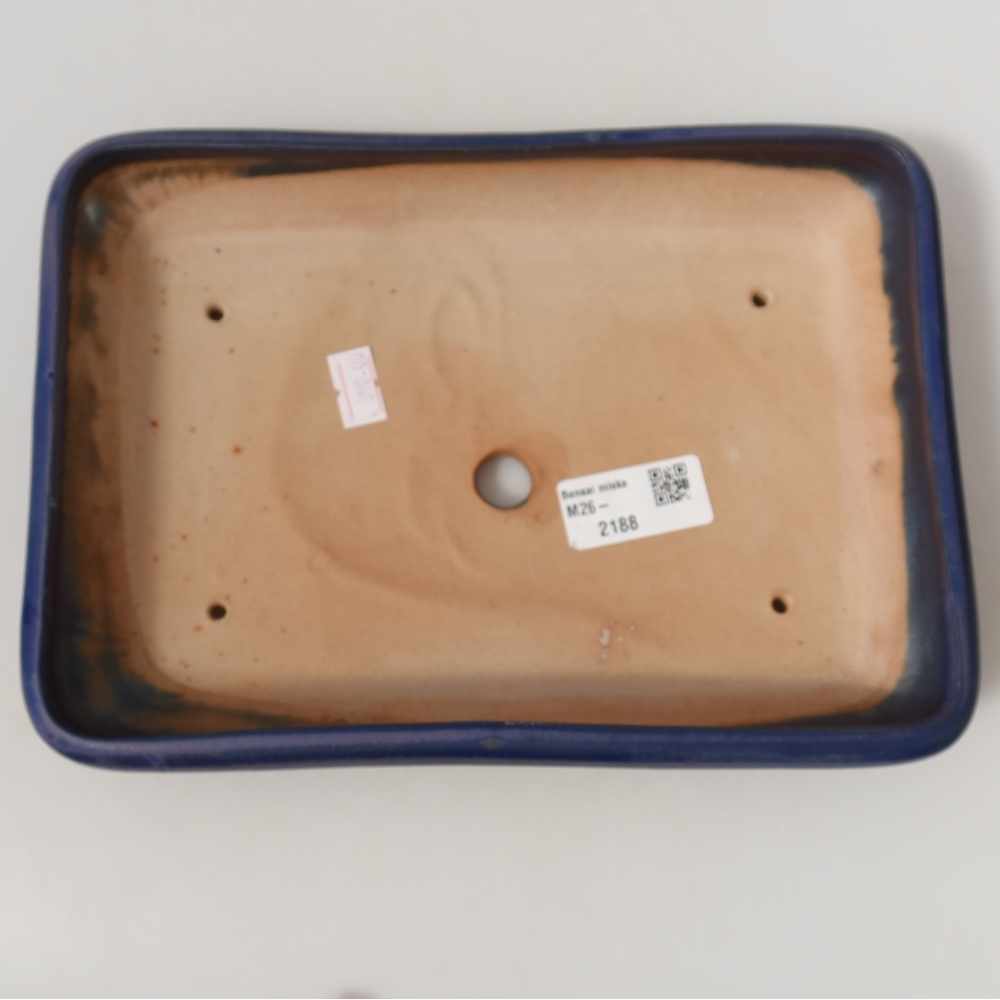 Keramik-Bonsai-Schale 24 x 17,5 x 4 cm, Farbe: Blau