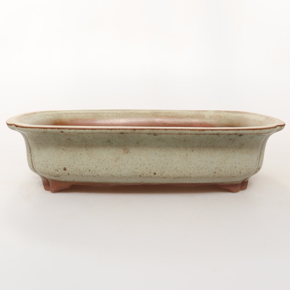 Keramikschale  24,5 x 17,5 x 6 cm , Farbe: Beige