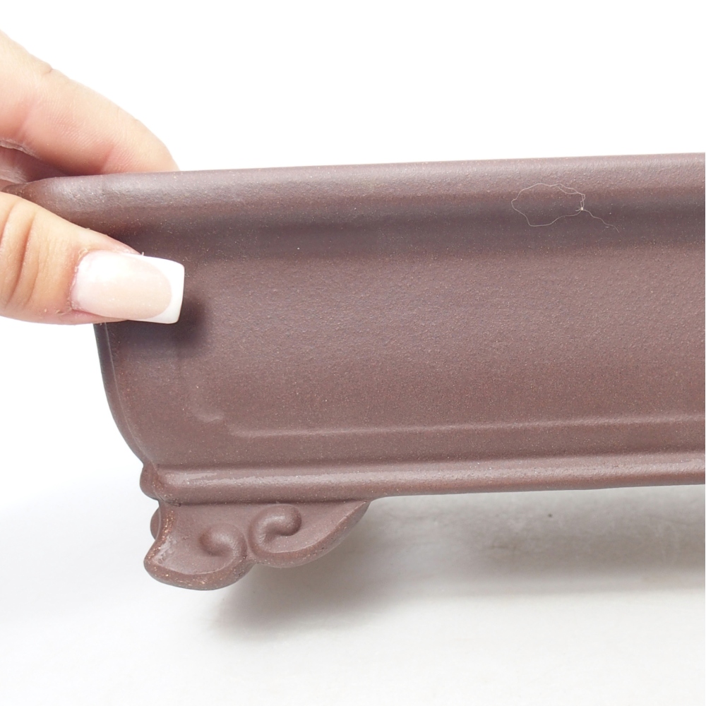 Schale 24 x 16 x 8 cm braun