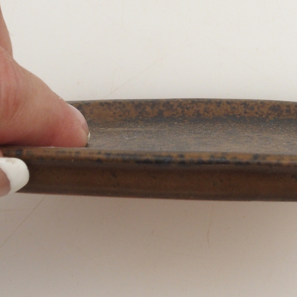 Keramikschale H11 – 11,5 x 9,5 x 1 cm – braun