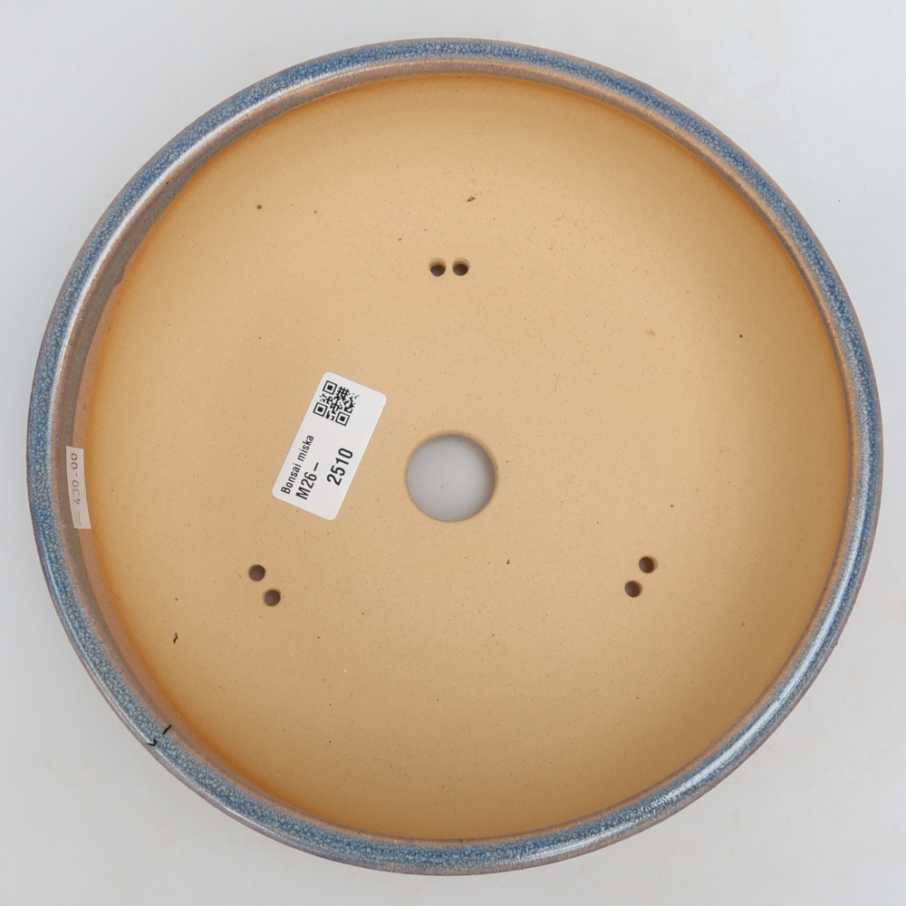 Bonsaischale aus Keramik 21,5 x 21,5 x 6,5 cm, Farbe blau