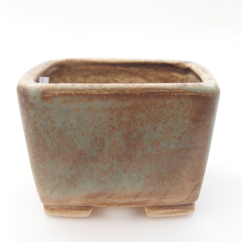 Bonsaischale aus Keramik 6 x 6 x 4,5 cm, Grün Farbe