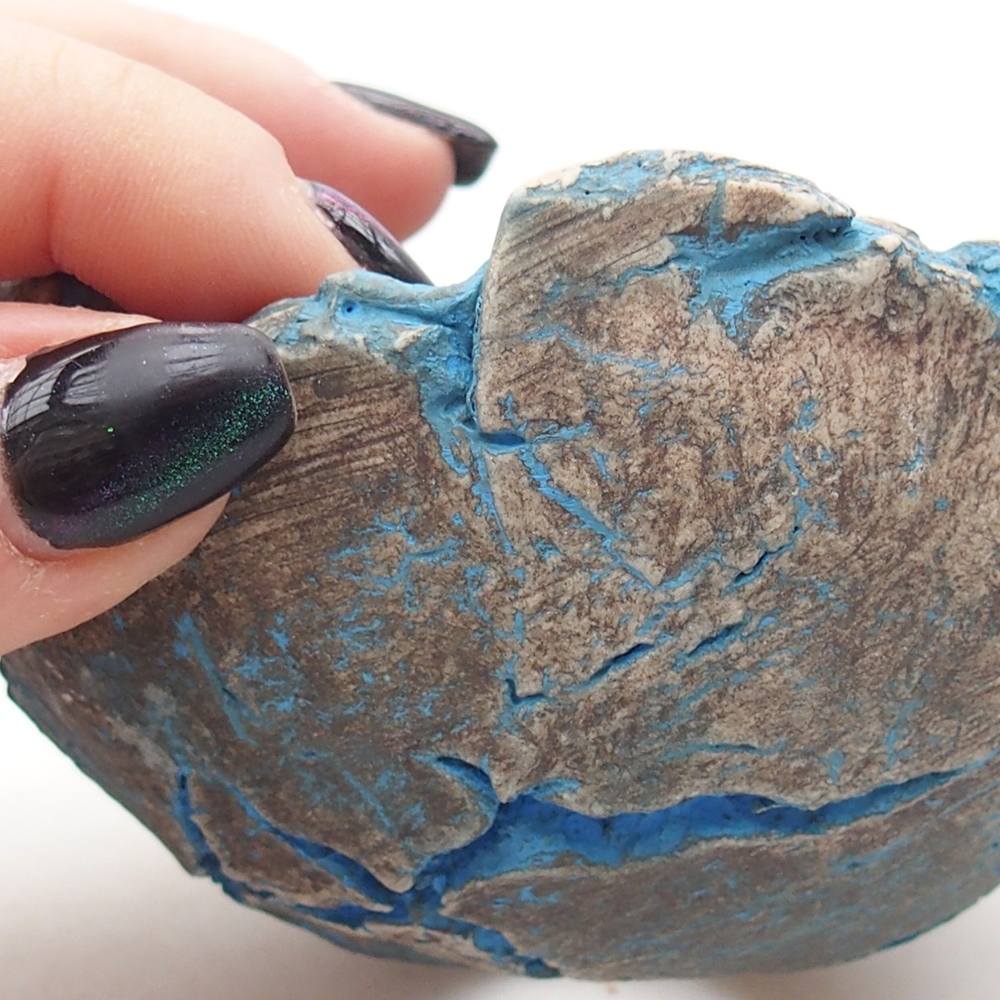 Keramikschale 9 x 9 x 5,5 cm , Farbe blau