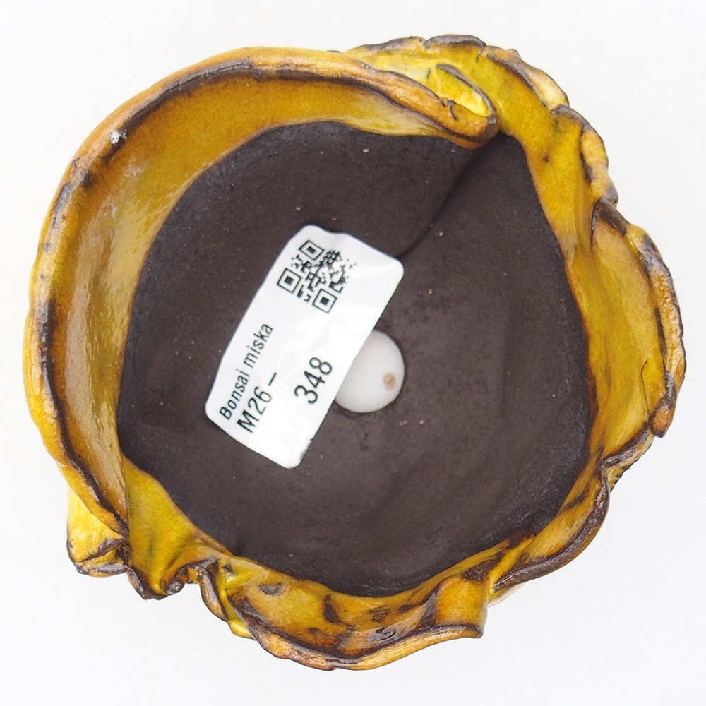 Keramikschale 9 x 8,5 x 6,5 cm , gelb