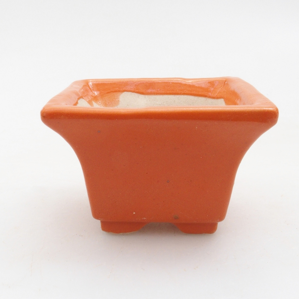 Mini aus Keramik, 5 x 5 x 3,5 cm, orange