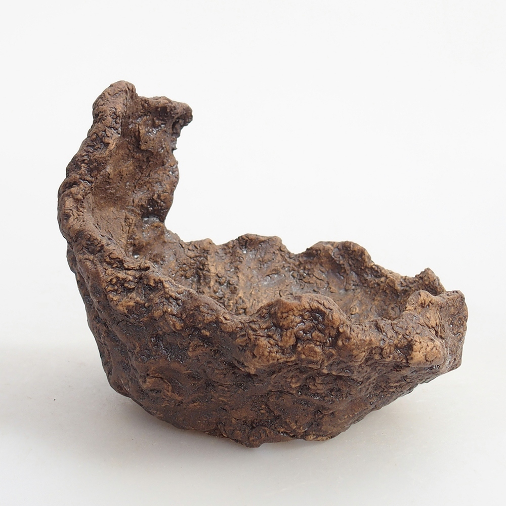 Keramikschale 10 x 9 x 9 cm , Farbe braun