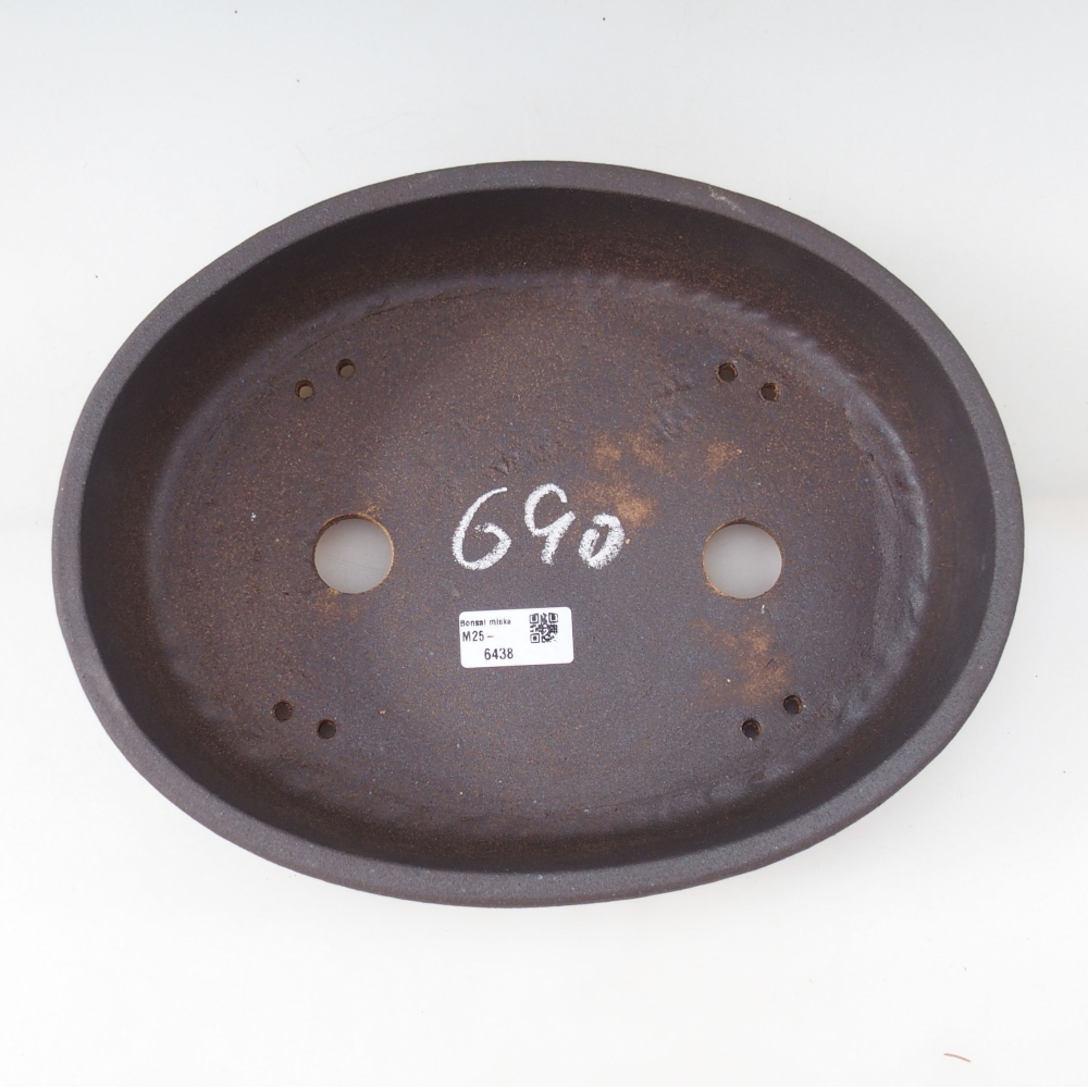 Bonsaischale 31,5 x 25 x 8 cm , Farbe braun