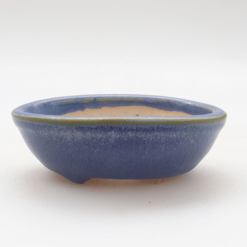 Mini-Bonsaischale 7 x 5 x 2 cm, Farbe blau