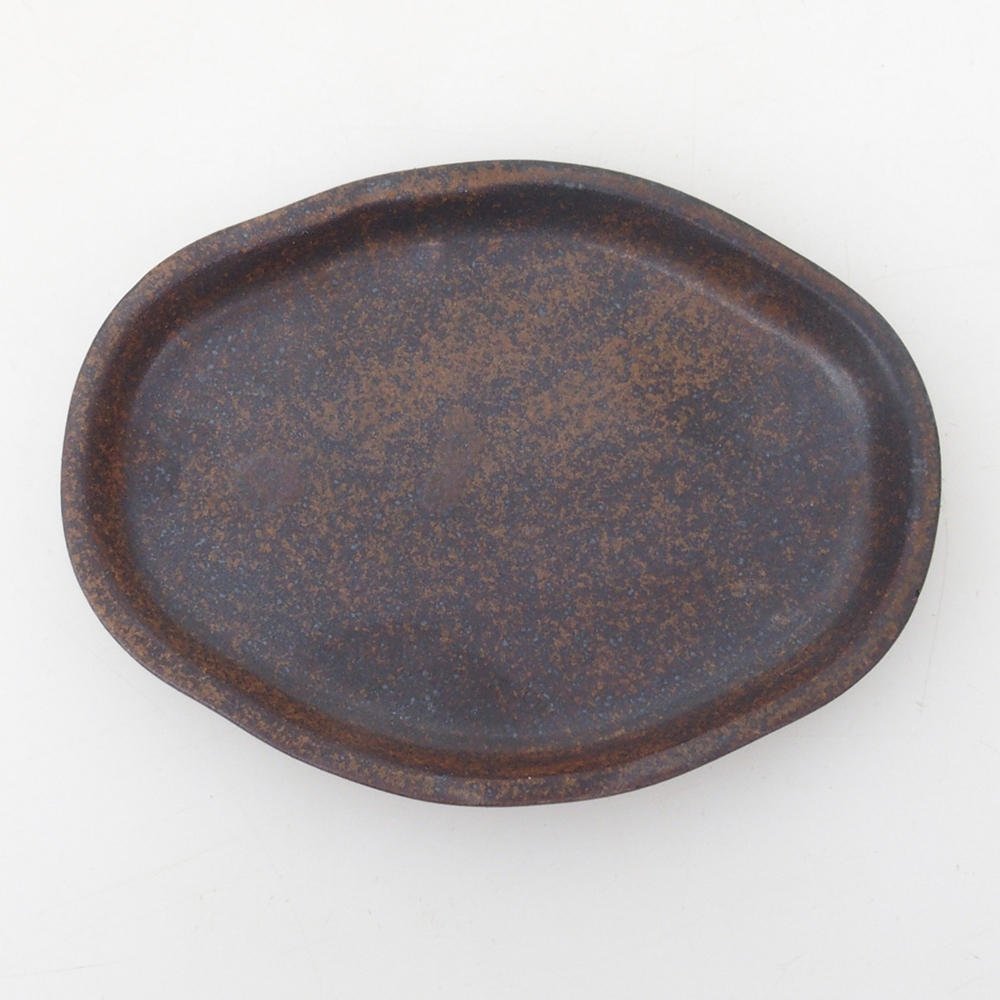 Bonsai-Schale + Unterschale H05 – 11 x 8 x 4 cm. – braun
