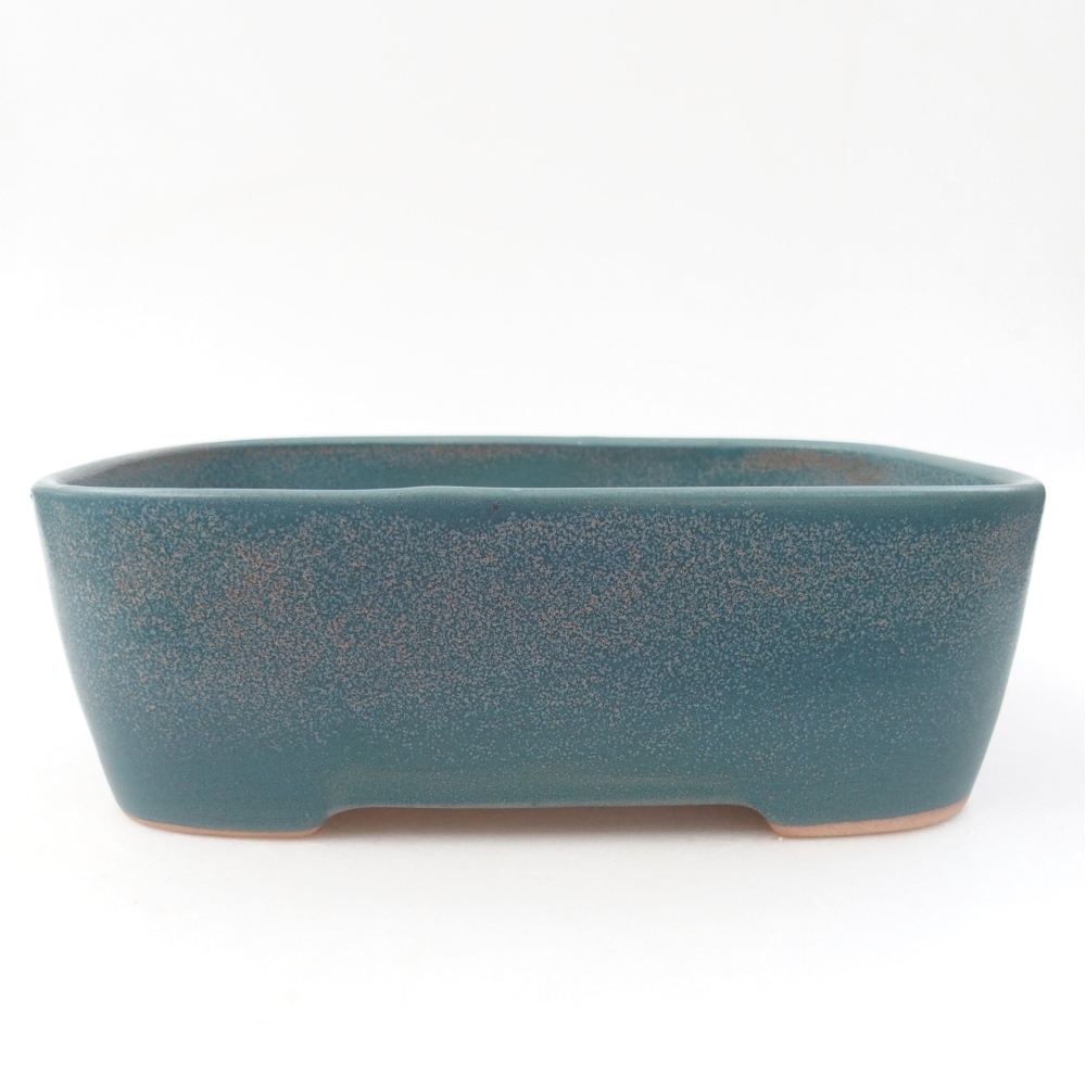Keramik-Bonsaischale 23 x 18 x 7,5 cm, Farbe blau