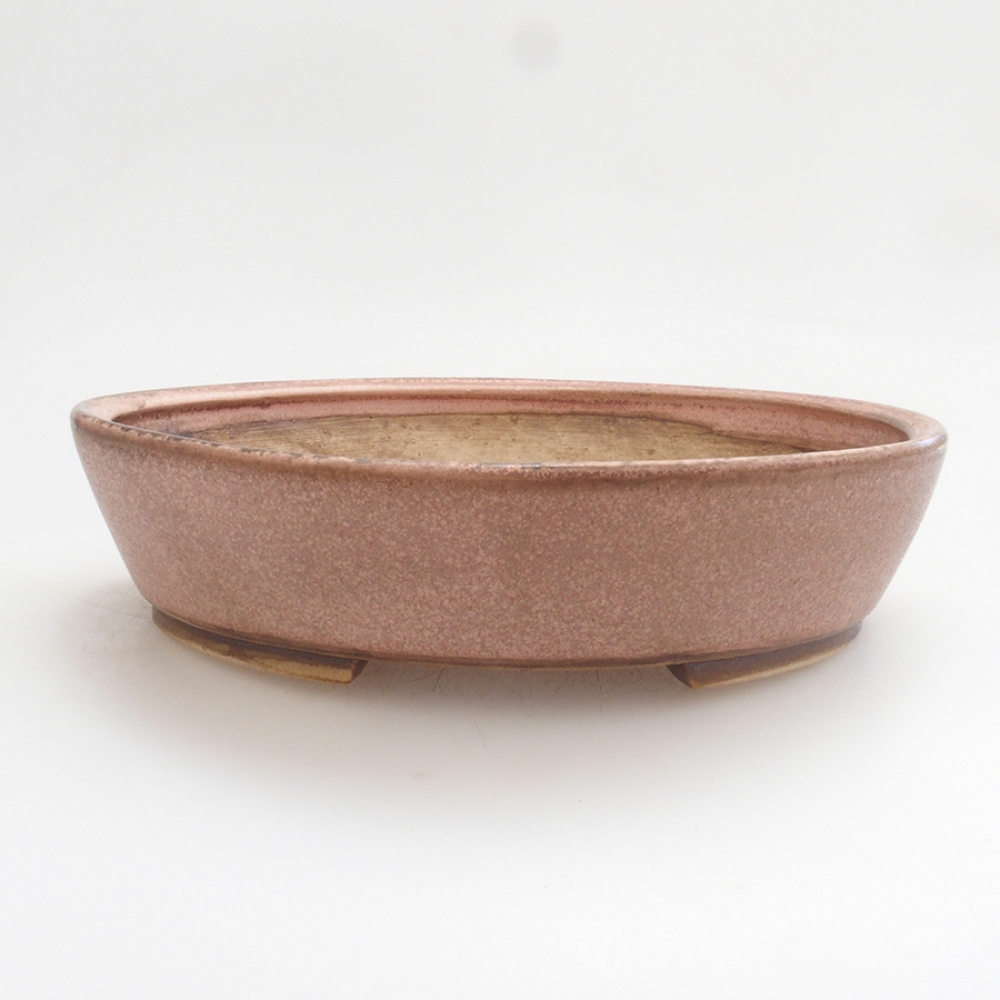 Bonsaischale aus Keramik 18 x 16 x 4 cm, Farbe rosa