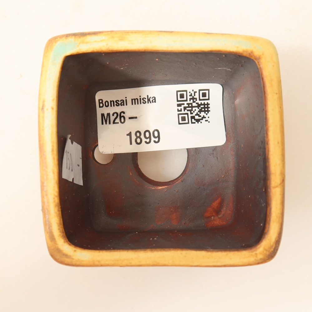 Bonsaischale aus Keramik 6 x 6 x 4,5 cm, grün