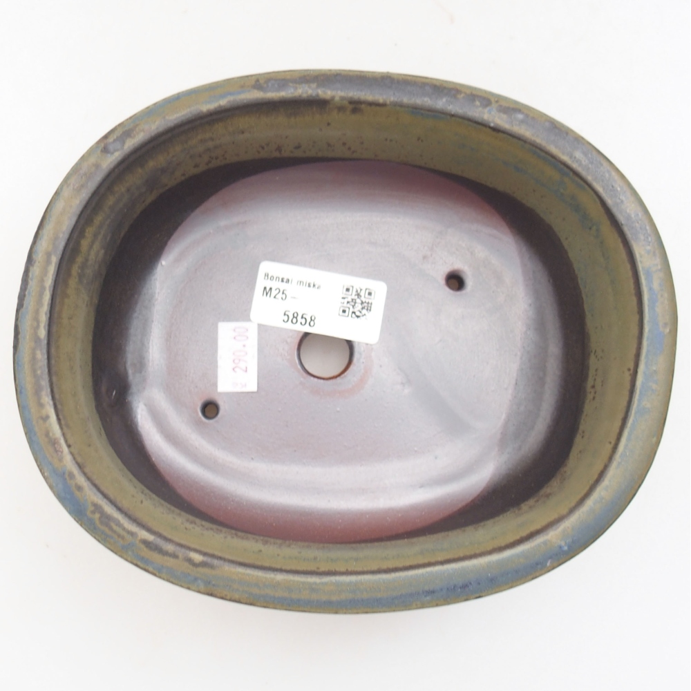 Keramik-Bonsaischale 18 x 15 x 6 cm, Farbe braun