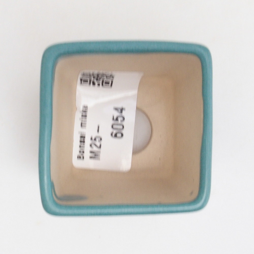 Keramik Bonsai Schale 4,5 x 4,5 x 5 cm, Farbe blau
