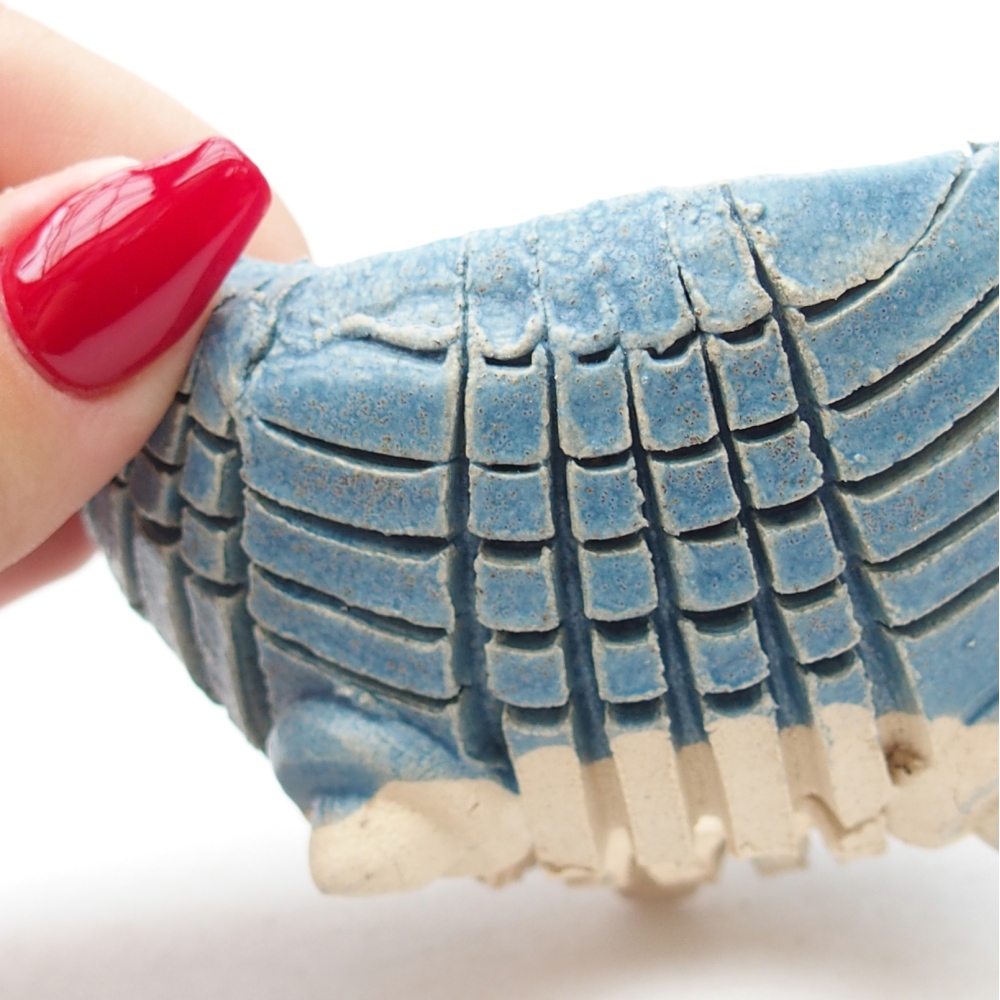 Keramikschale 9 x 9 x 5 cm , Farbe blau