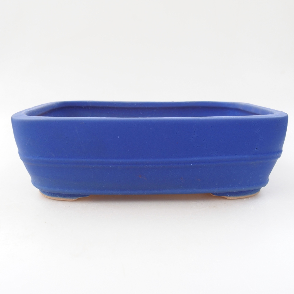 Keramik-Bonsaischale 24 x 19 x 7,5 cm, Farbe blau