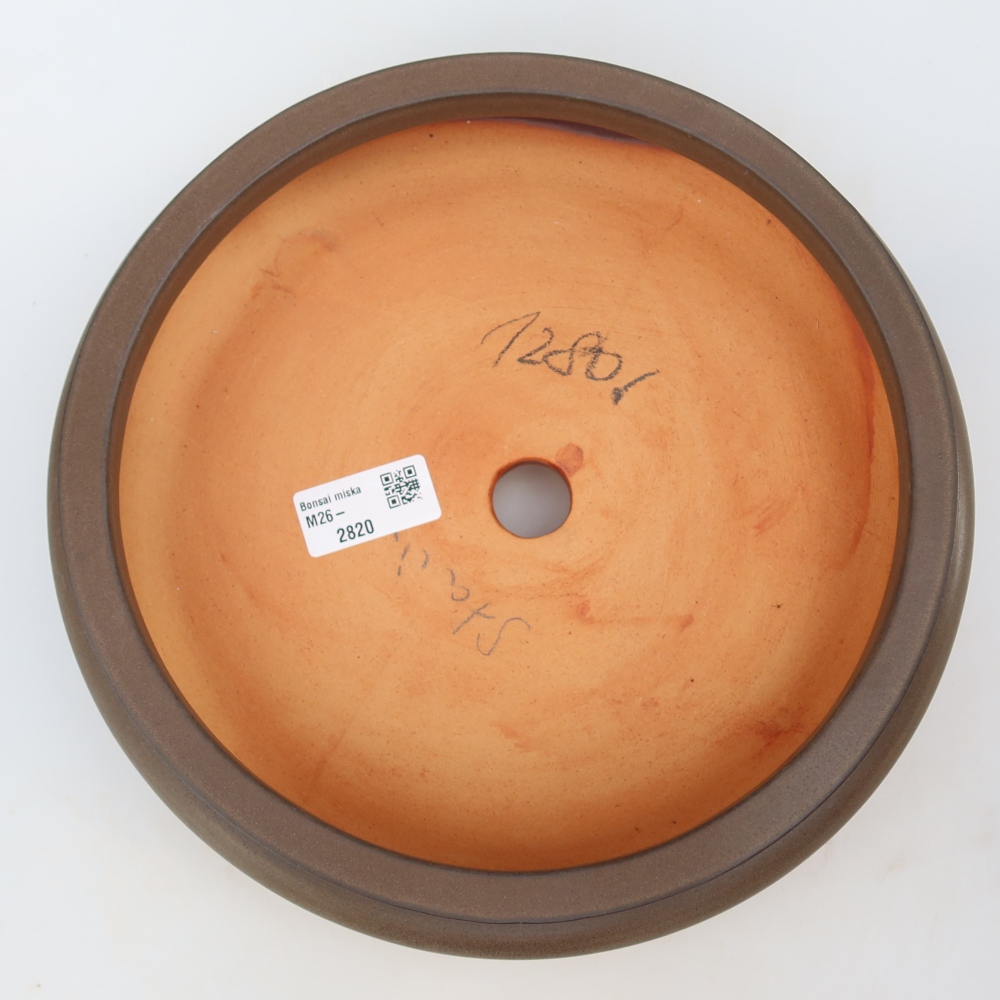 Keramikschale  23 x 23 x 7 cm, Farbe: braun