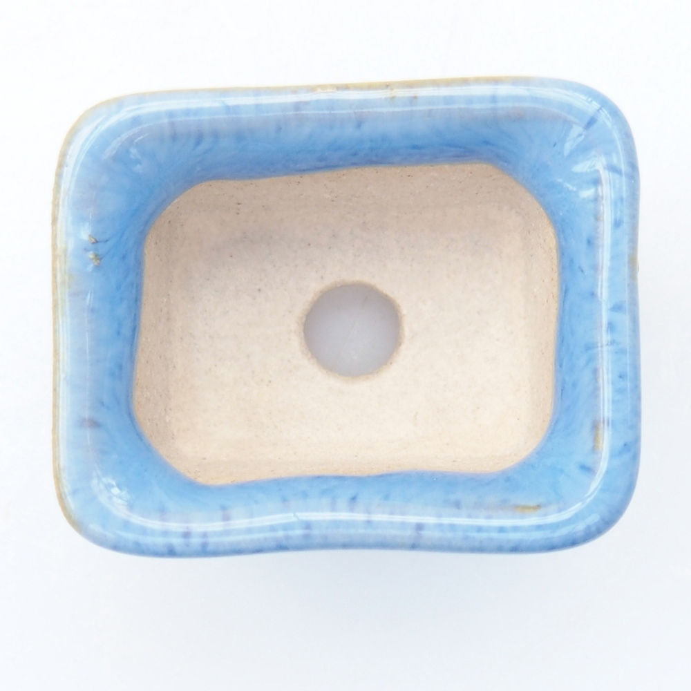 Mini-Bonsaischale 3 x 2,5 x 2 cm, Farbe blau