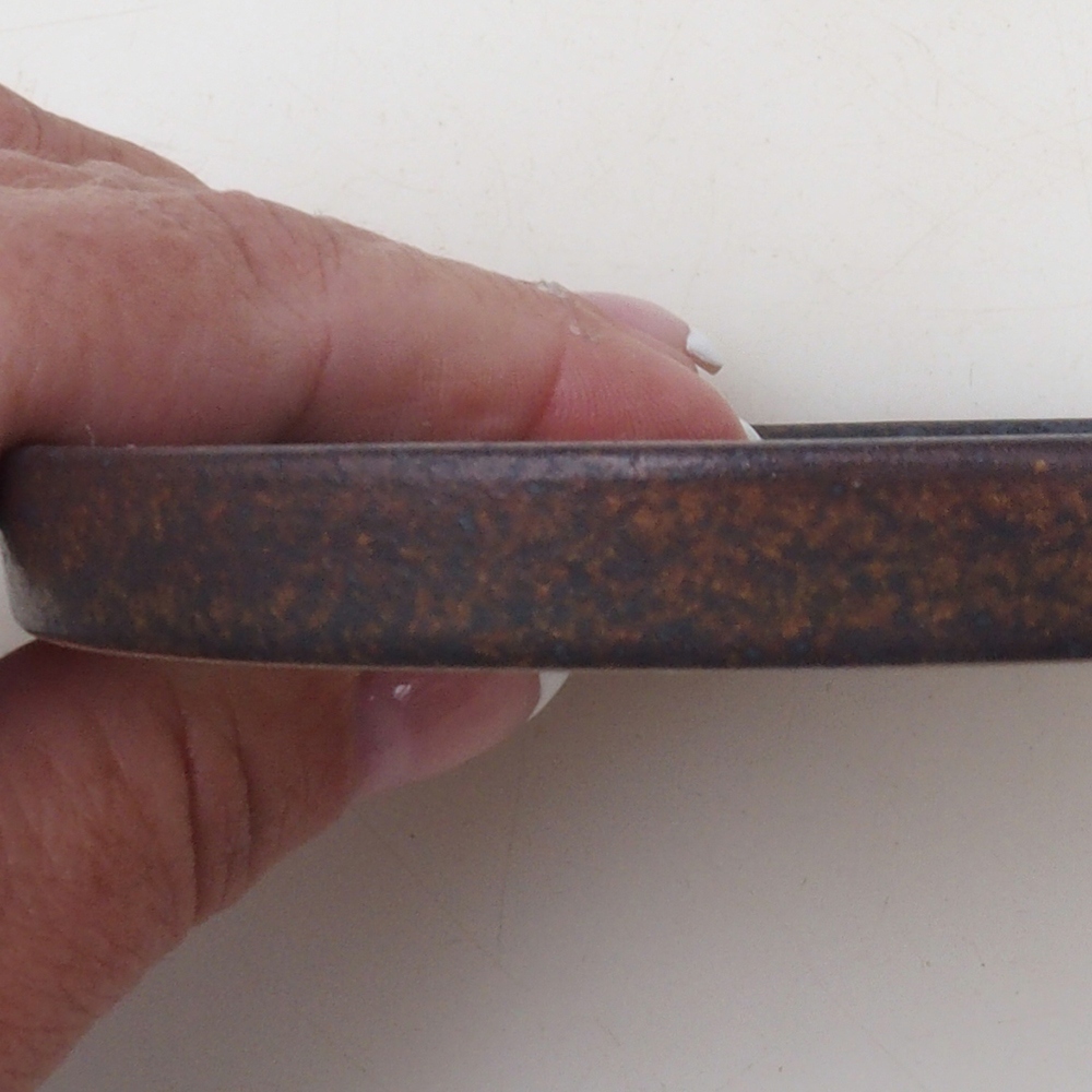 Bonsai-Schale rund D6-S - 10 x 10 x 1 cm - braun