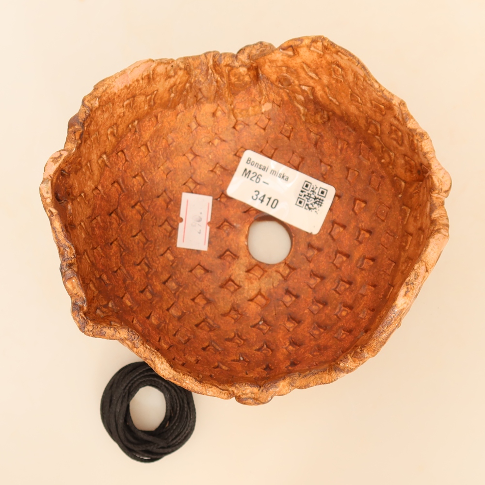 Keramikschale für Kokedama, 12,5 x 12,5 x 8 cm, Farbe: Rosa